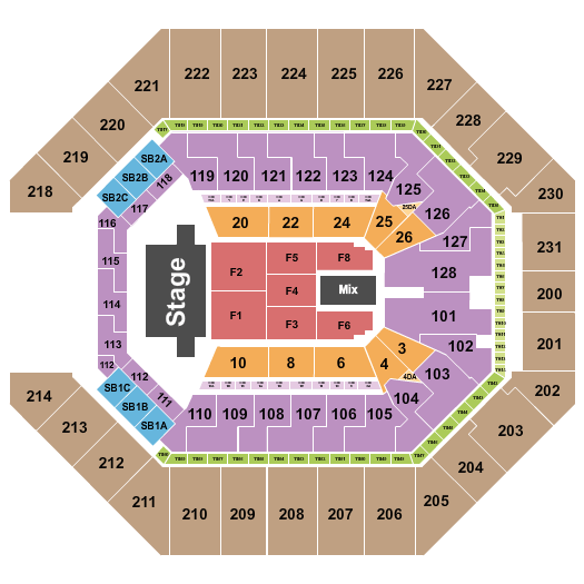 Frost Bank Center TSO Seating Chart